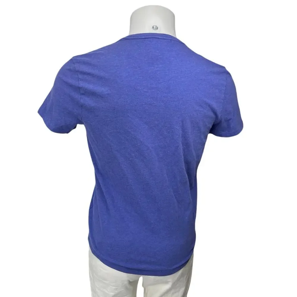 Banana Republic Soft Wash Tee Men's Blue Short Sleeve V-Neck T-Shirt Top Size S